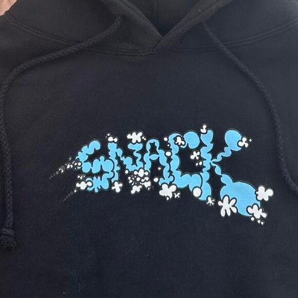 Snack Skateboards Vapors Black Hoodie Sweatshirt - Small Mens - Vaporz - Picture 2 of 4